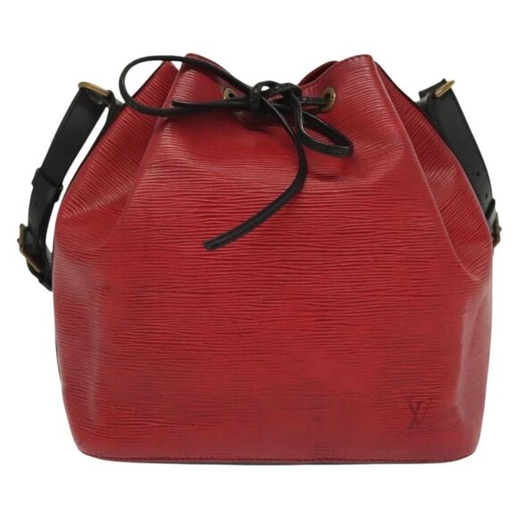 LOUIS VUITTON Epi Petit Noe Bag BiColor Black Red - Picture 10 of 15